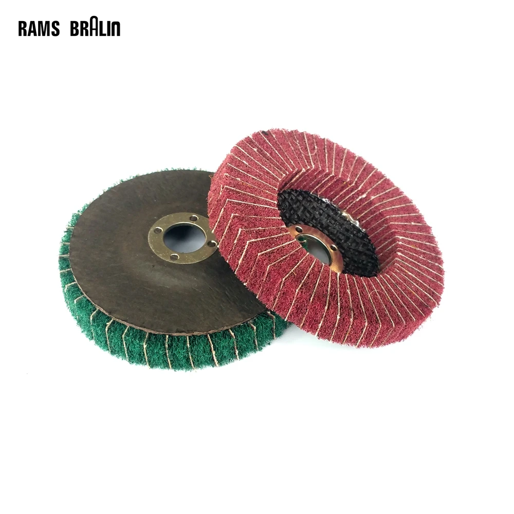 10 pieces 100*16mm Non woven Combi Abrasive Polishing Disc Angle