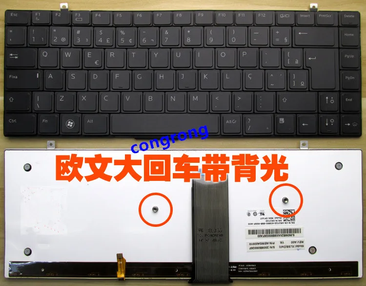 Клавиатура с подсветкой для ноутбука Dell Studio XPS 13 16 1340 1640 NSK-DF101 0R266D | Компьютеры и