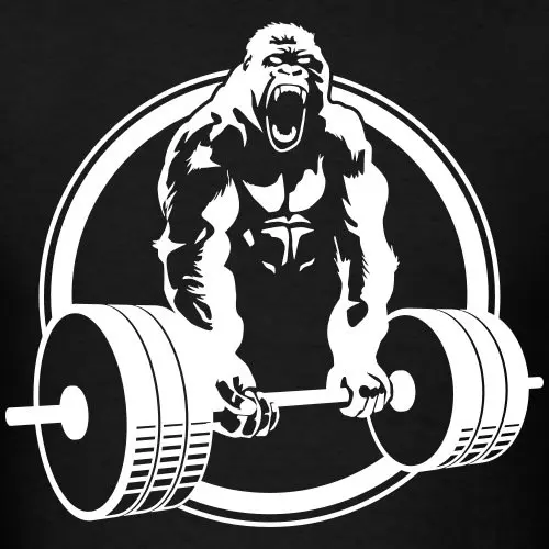 الغوريلا رفع الاثقال تي شيرت رجالي س الرقبة القمصان الذكور منخفضة السعر Steampunk من الأسود القطن تي شيرت الأعلى المحملة زائد حجم