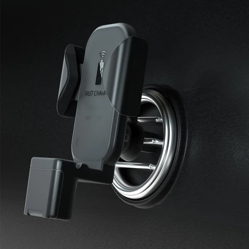 

Qi Wireless Car Charger Mount For Airpods Apple watch 4 3 2 1 Fast Wireless Charging Car Phone Holder for iPhone XS XR X 8 plus