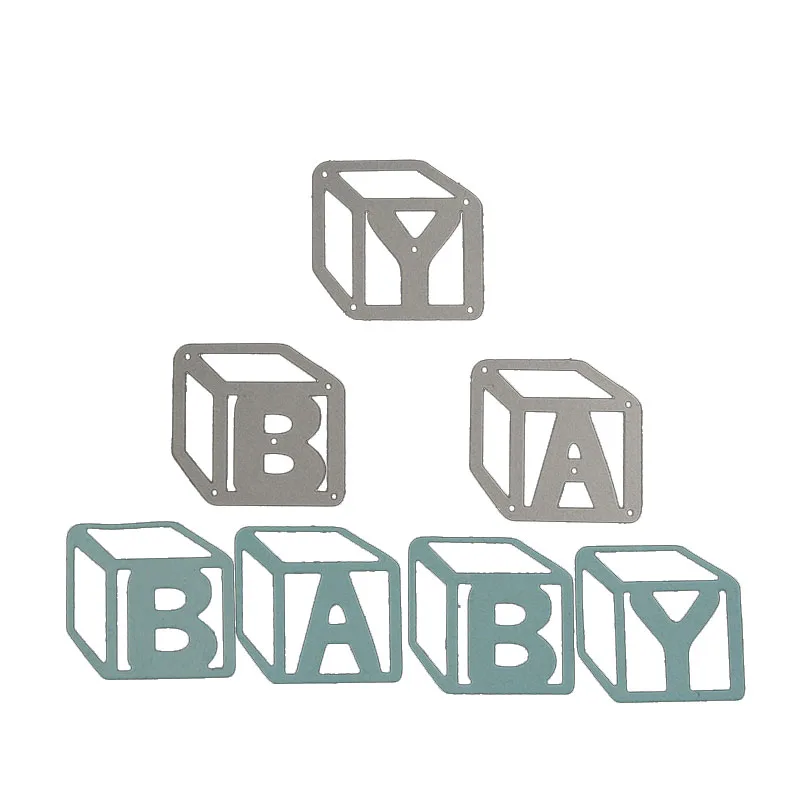 

Baby 3D effect Etching metal cutting die carbon steel die for DIY Scrapbooking/Card Making/Kids Fun Decoration Supplies