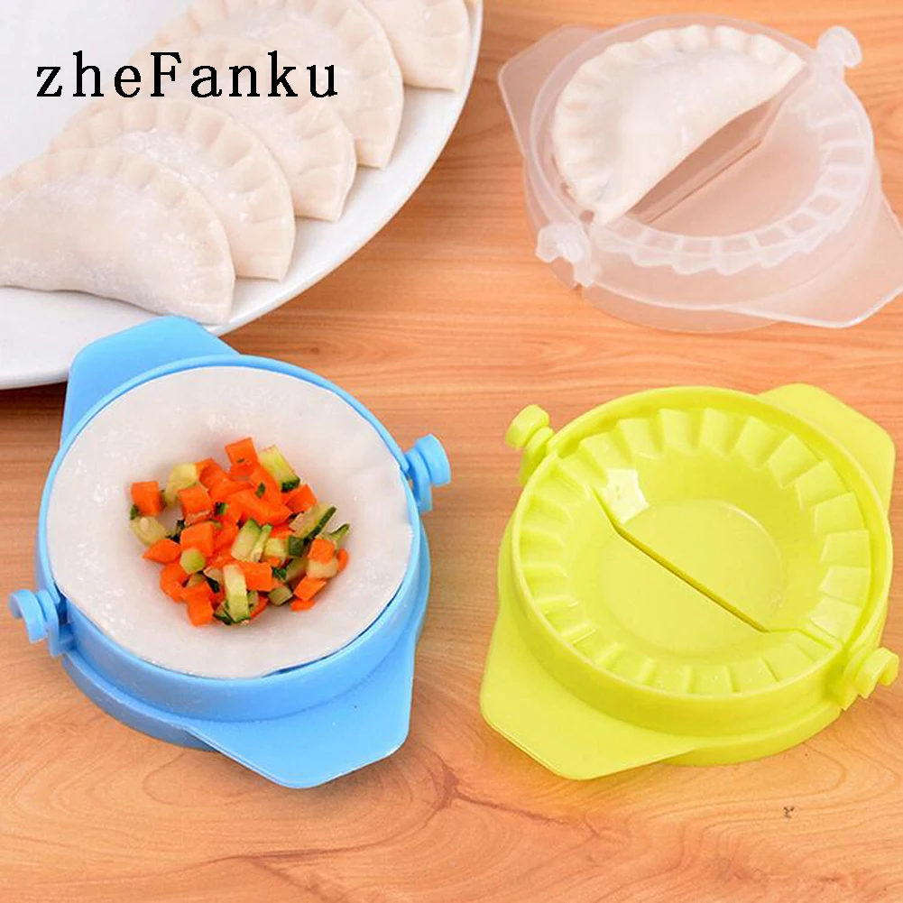 

Hot Sale Food Dumplings modelling tools Kitchen Magic Creative Manual Pack Machine Food-grade Plastic Pinch Color Random