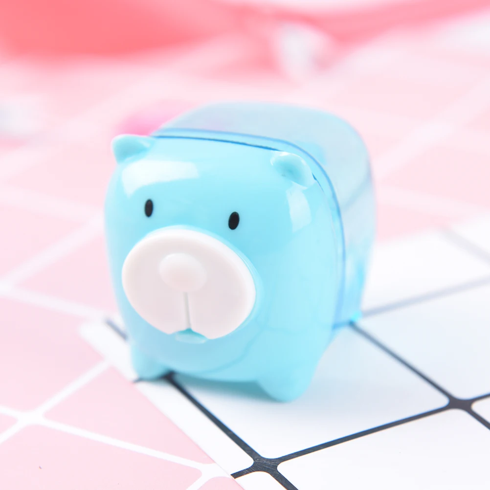 Little Pig Candy Color Pencil Sharpener Creative Kawaii Cartoon Animal Pencil Sharpener for Student Stationery Gift