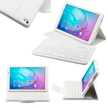 ABS Smart Bluetooth Magnetic Removable Keyboard Portfolio PU Leather Case Cover With Kickstand for Huawei MediaPad M2 10.1 FW1S