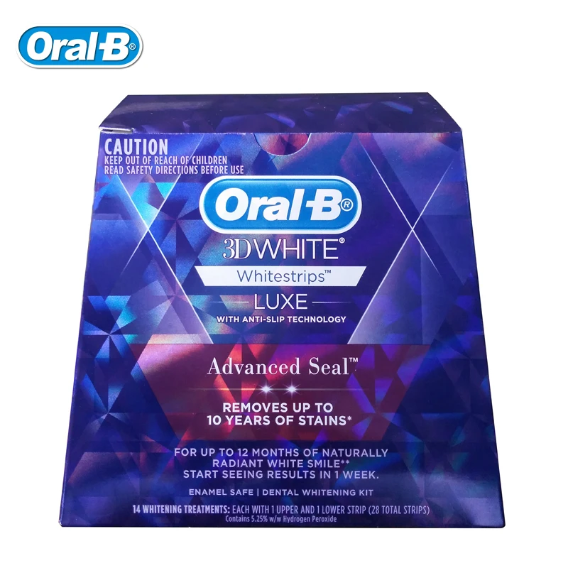 Oral B 3D White LUXE Whitestrips Advanced Seal Teeth ...