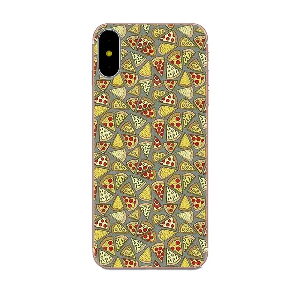 Чипы пицца еда гамбургеры для Apple iPhone 4 4S 5 5C 5S SE 6 6S 7 8 Plus X XS Max XR Мягкий ТПУ узор