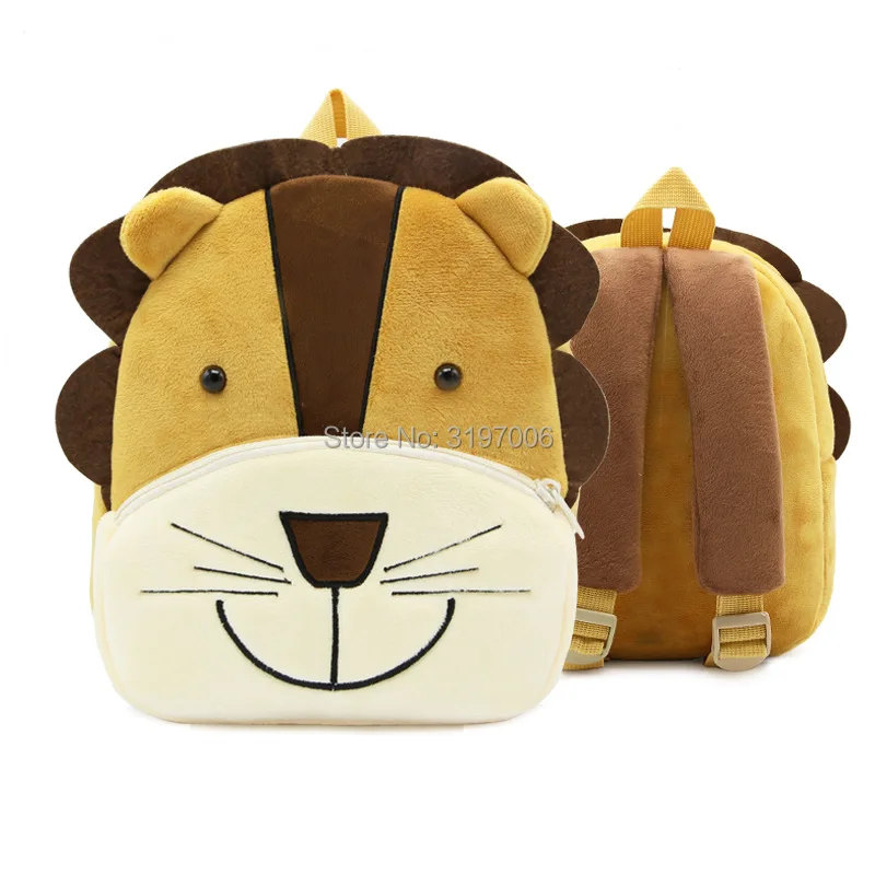  Animal Schoolbag Kids Plush Backpack Toy Mini School Bag Children's Gifts Kindergarten Boy Girl Bab - 32903630847