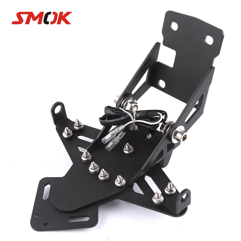 

SMOK Motorcycle Accessories Adjustable Tail Tidy Fender Eliminator Registration License Plate Holder For Kawasaki Z650 2017