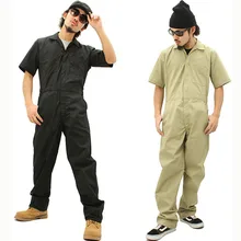 Комбинезоны, мужские комплекты, комбинезоны с коротким рукавом, комбинезон, одежда для безопасности, тонкий купальник, ремонт авто сварщиков, команда художника, автомойка