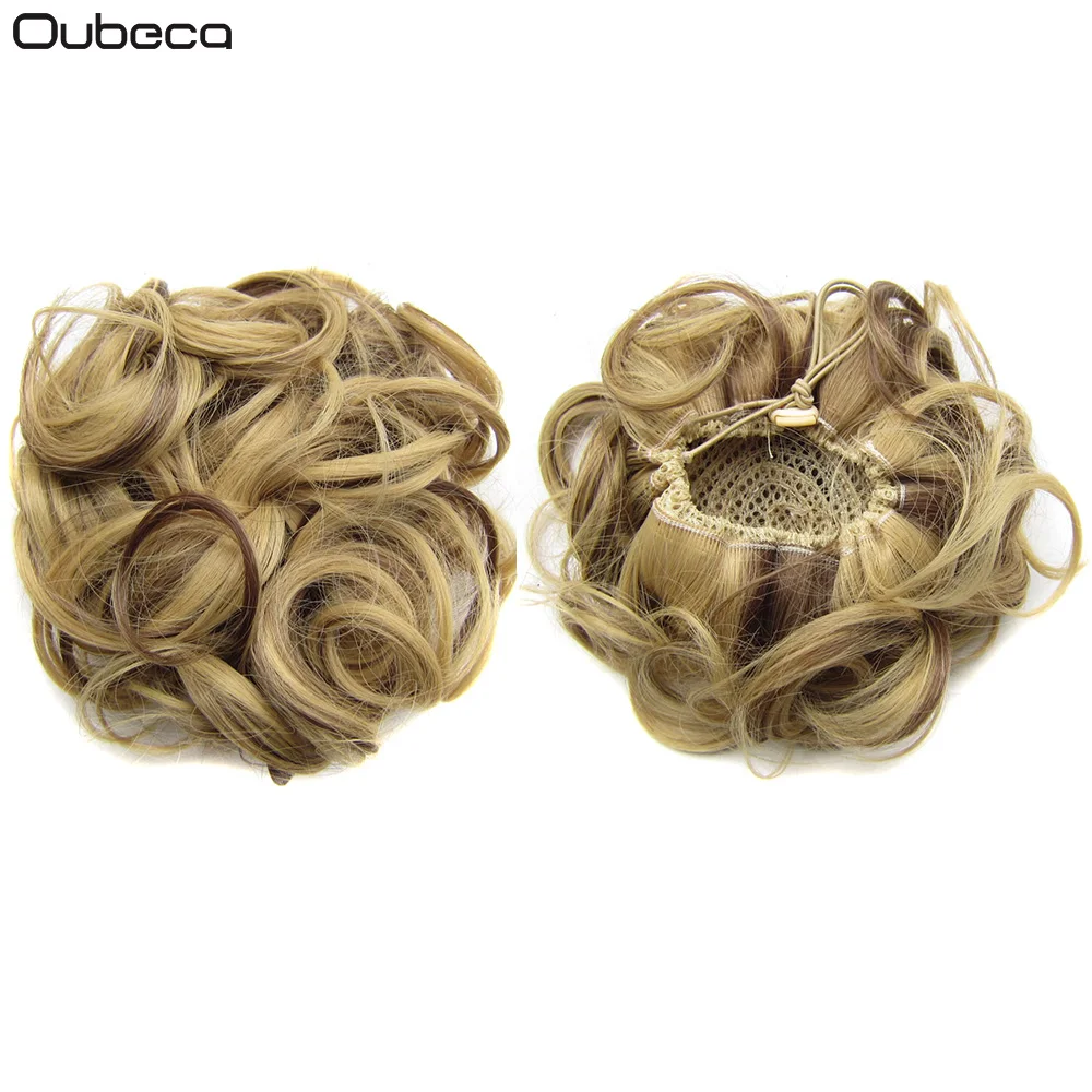 

Oubeca Synthetic Drawstring Hair Bun Curly Messy Hair Buns Dount Chignon Hairpiece Updo Cover Ponytail Extensions For Women