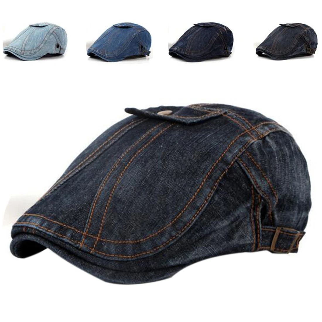 

2017 Cool Design Unisex Baseball Sports Summer Jeans Caps Hip Hop adjustable flat Cap Outdoor Hats brand Sun Hat For men women