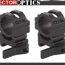 Векторная оптика 25,4 мм 1 дюймов тактический быстросъемный прицел Средний 20 мм Пикатинни QD крепление кольцо прозрачный стиль fit AK M4