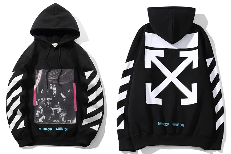 

off white harajuku hoodie men stranger things hip hop