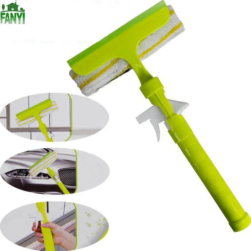 FANYI New Type Spray Glass Cleaner Double sided Scraping Tile Cleaning