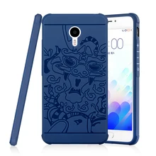 Роскошные Примечание случае M3 Meizu высокое качество 3D рельеф водителя противоударный Мягкие силиконовые крышки телефон случаях оболочки для Meizu M3 Примечание Чехол