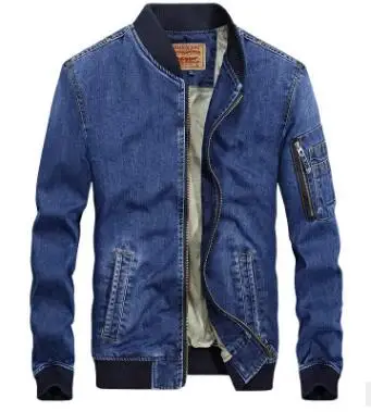 Джинсовая куртка весна осень зима мужская флисовая - Цвет: Light blue