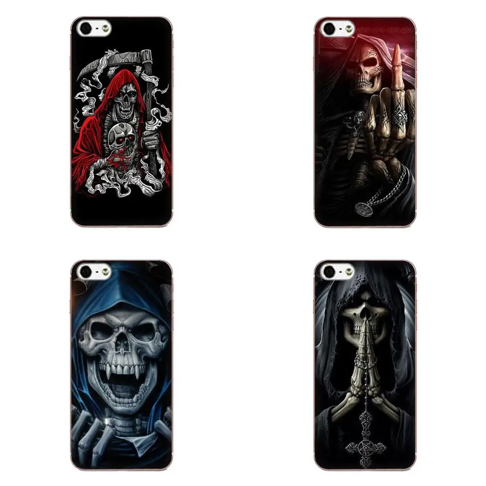 Для Galaxy J1 J2 J3 J330 J4 J5 J6 J7 J730 J8 2015 2016 2017 2018 mini Pro TPU телефон Grim Reaper Череп Скелет |