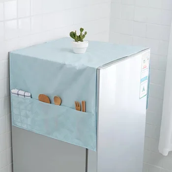 

Creative PEVA Refrigerator organizer Household Washing Machine Cover Dust Cover Waterproof Fridge Covers Kitchen products