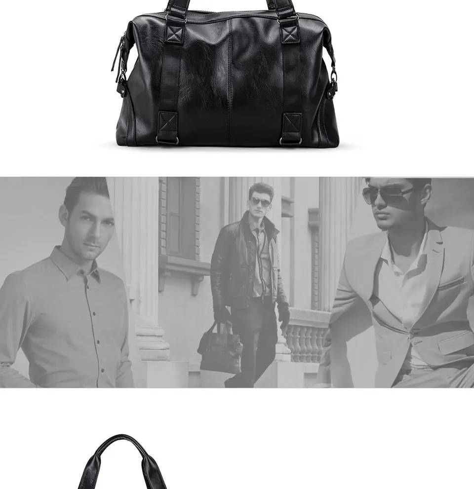 15 дюймов Портфели Для мужчин сумка; Цвет: черный; Большие Сумки из искусственной кожи, сумки с высокой ручкой, Бизнес на открытом воздухе