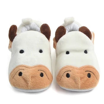 

Baby Girl Shoes for Boy Crib Shoes Cartoon Non-slip Sole Newborn Plush Footwear Infant Flats Toddler Slippers Unisex Winter Shoe