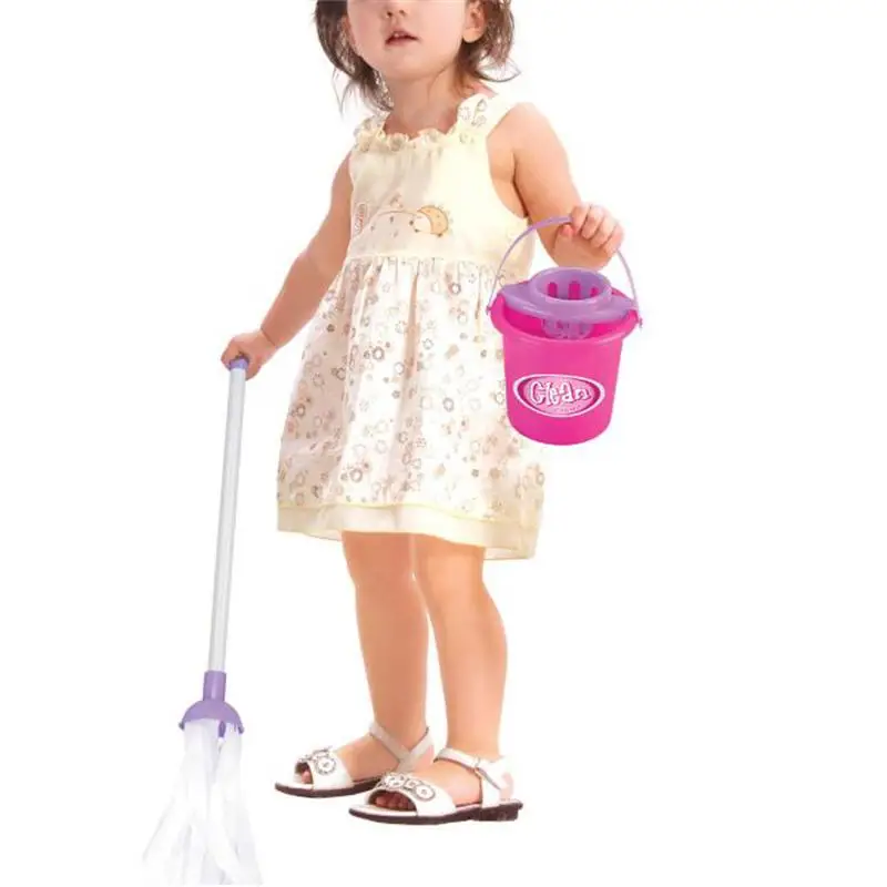 5 шт./компл. Детские ролевые игрушки розовый имитационный набор инструментов для уборки высокого качества Обучающие игрушки, подарки для девочек