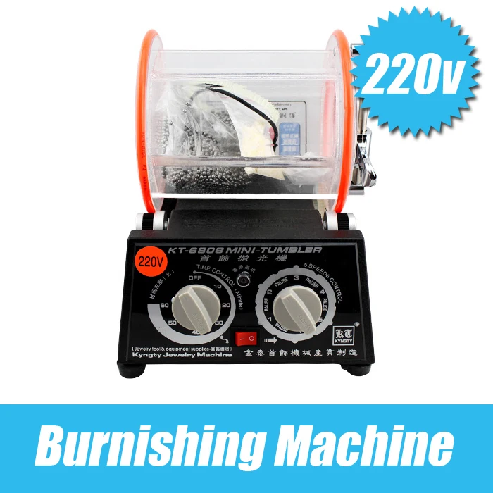 110 v 220 v venta al por mayor 3Kg vaso rotativo pulidor y acabado de joyería, equipo de pulido de joyería - 1