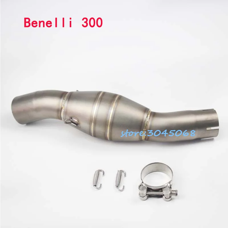 

Motorcycle For Benelli 300 Benelli 600 BJ300 BN600 Muffler Exhaust Link Pipe 51mm Motorbike Exhaust Middle Pipe Without Exhaust