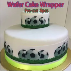 Съедобная Вафля для детского торта на день рождения обертка 8 шт, предварительно вырезанные свадебные кружевные украшения торта, съедобная бумага для украшения кексов - Цвет: N