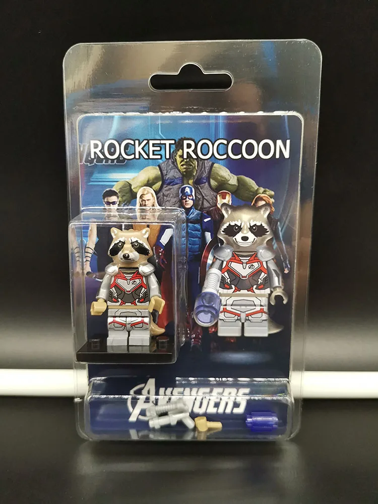 

Single Sale LegoINGlys Super Heroes Avengers 4 Endgame ROCKET ROCCOON Mini Figure Model Bricks Building Blocks Dolls Boys Gifts