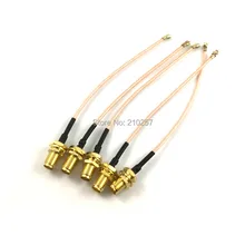 1 шт. 10 см RG178 Sma кабель прямой SMA женский в uFL u. FL IPX разъем помощью соединительного кабеля