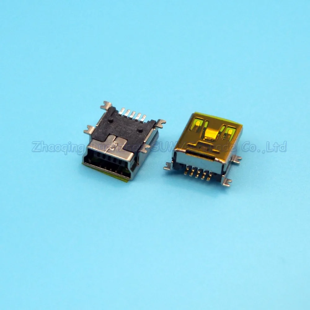 50 шт в наборе, 5pin 4 SMT мини флеш-накопитель USB с гнездовым разъем Mini usb порт для зарядки
