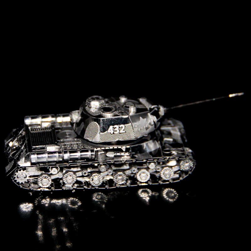 Металлические 3D головоломки модель DIY Nano JS 2 тяжелый танк ручная коллекция
