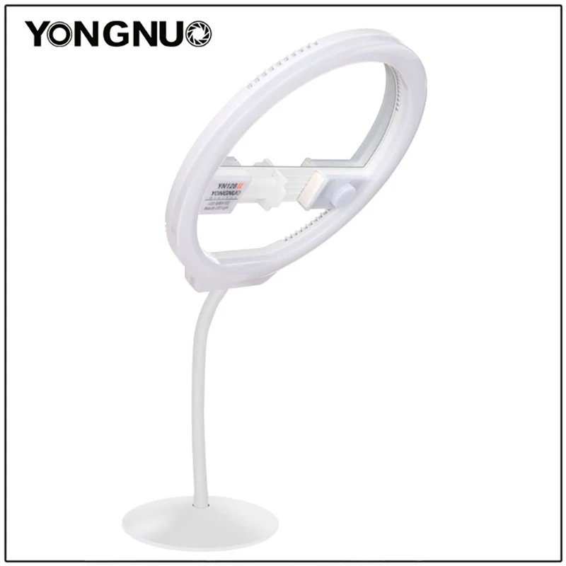 YONGNUO YN128 II Светодиодный кольцевой светильник для селфи 3200 K-5500 K с регулируемой яркостью живой поток видео светильник ing для iPhone X Nikon Canon DSLR
