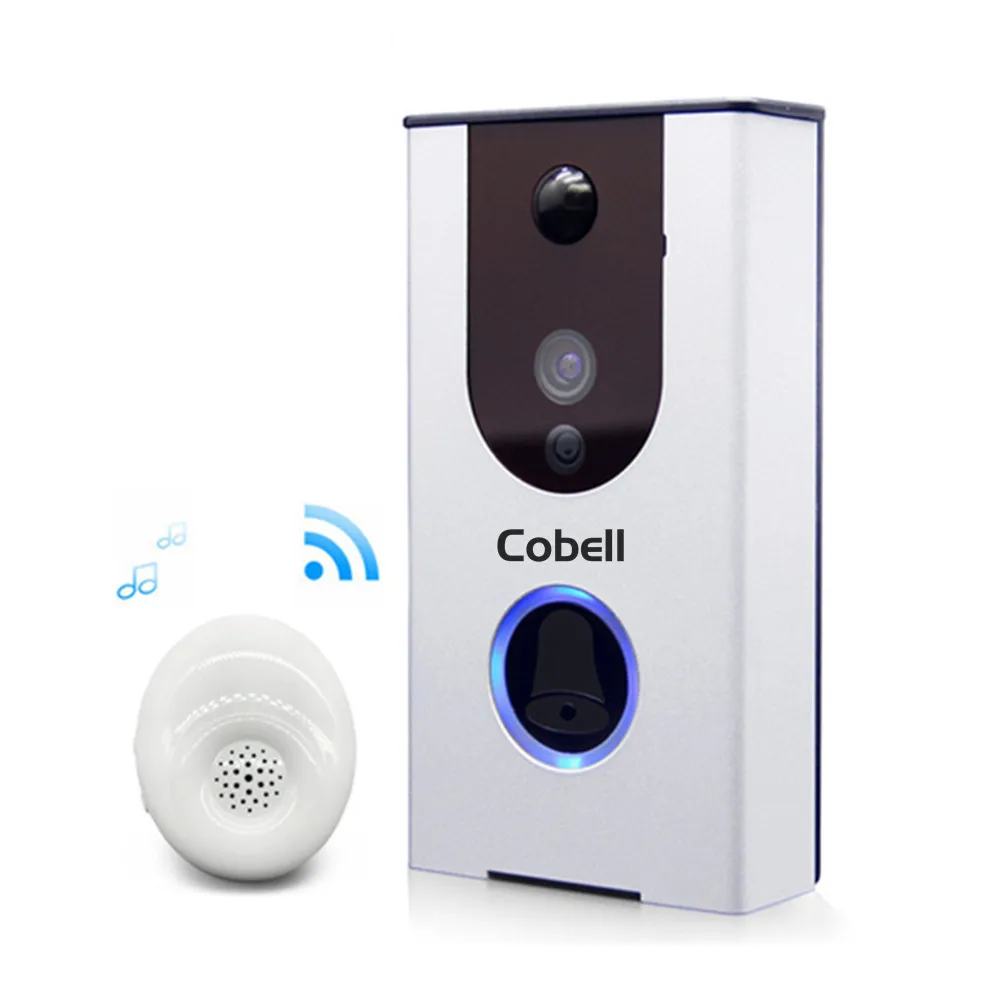 

Cobell Wireless Video Door Phone Intercom Cloud Storage Battery Wifi Doorbell PIR Night Vision With Indoor RF Chime