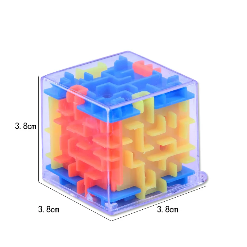 TOBEFU 3D Maze Magic Cube Transparent Six-sided Puzzle Speed Cube Rolling Ball Game Cubos Maze Toys for Children Educational