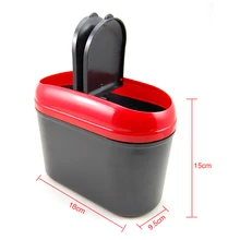 4 цвета Мини мусорное ведро авто откидной автомобильный мусорный бак домашний стол мусорный бак пылезащитный чехол держатель для хранения автомобиля украшения