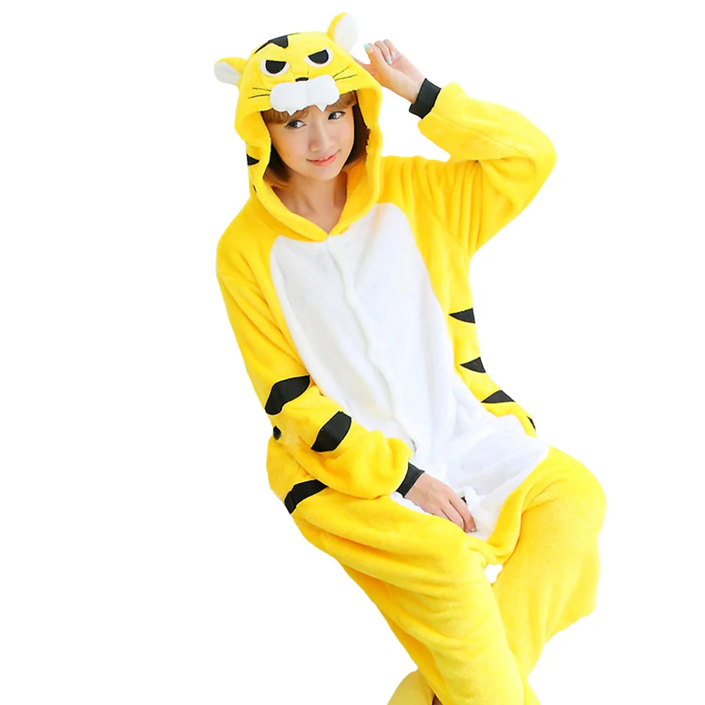 Winter Pijamas Animal Pajamas One Piece Costume Couples Onesie Unisex