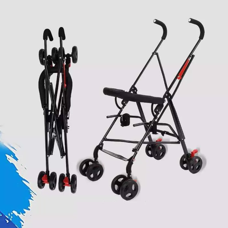 Newborn Baby Car Seat Stroller Carts Light Folding Portable With Children's Car Safety Seat Basket Steel Highland Baby Car Frame01