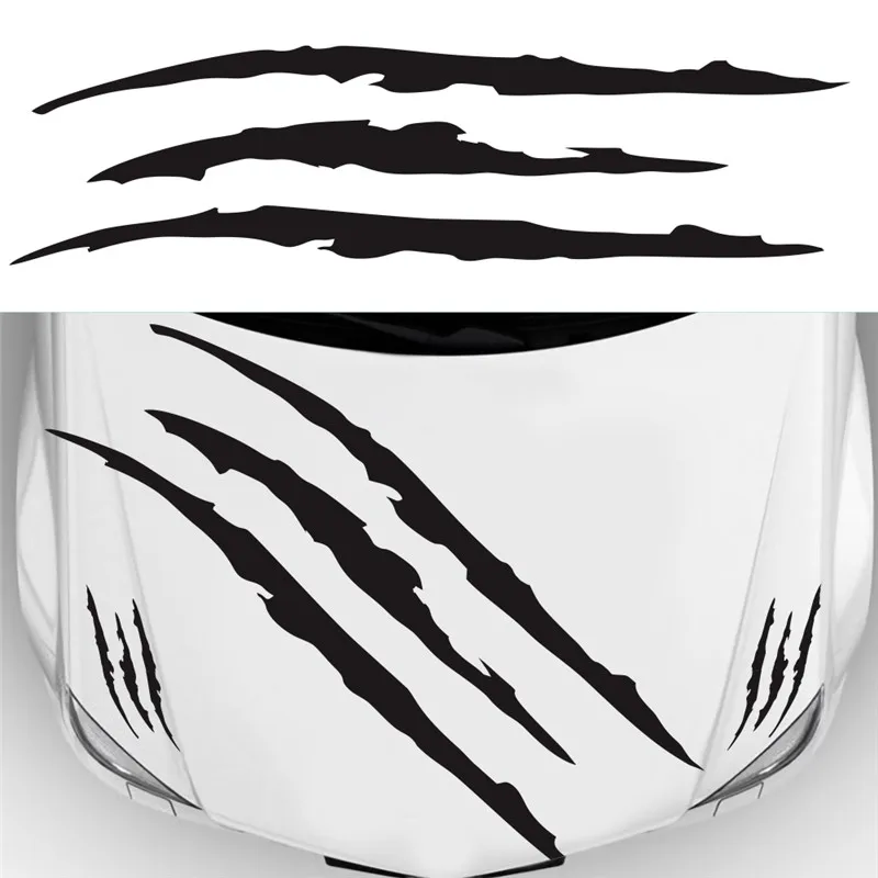 

3Pcs/set Auto Car Sticker Reflective Monster Claw Scratch Stripe Marks Headlight Decal Car Headlight Scratch Stripe Claw Sticker