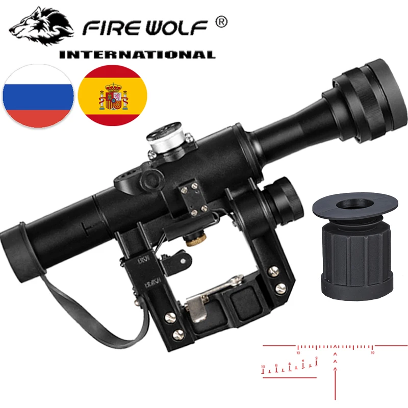 Винтовочный прицел типа 4x24 PSO винтовочный серии SVD для снайперской винтовки
