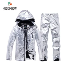 Уличная зимняя куртка для снежной погоды, женский лыжный костюм, женская зимняя куртка и штаны, ветрозащитная водонепроницаемая цветная одежда для сноуборда, крутые комплекты