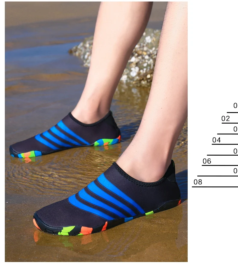 Clorts Summer Beach Shoes Water Shoes Men Mesh Lightweight Aqua Shoes (32)