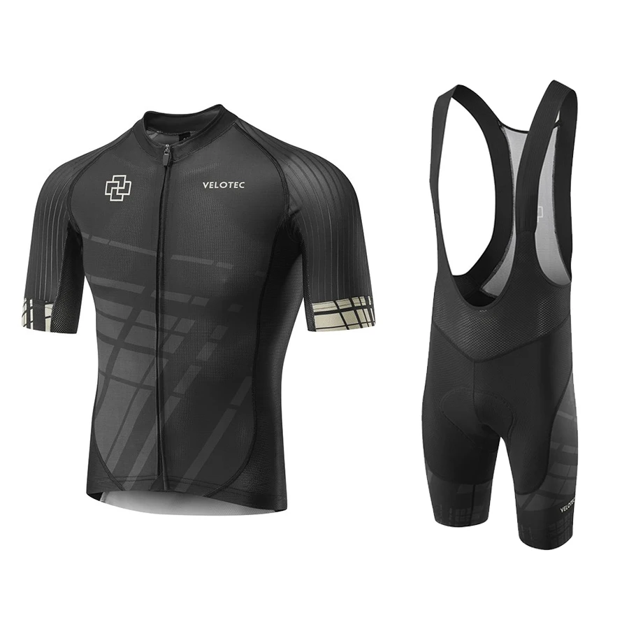 

Velotec Italy Cycling Jersey and Bib shorts 2019 style cycling sweatshirt Men short sleeve Jersey kit Pro bicycle set Cislismo