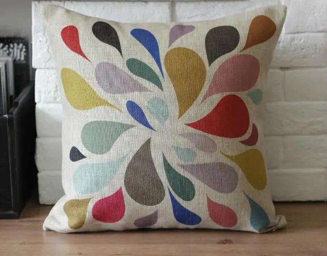 High Quality Floral Cotton Linen Printed Pillow Case Decorative Cushion Cover for Her as Housewarming Gift | Дом и сад