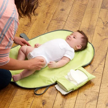 

Baby Portable Folding Diaper Changing Pad Mat Bag Kit Travel Storage Pockets