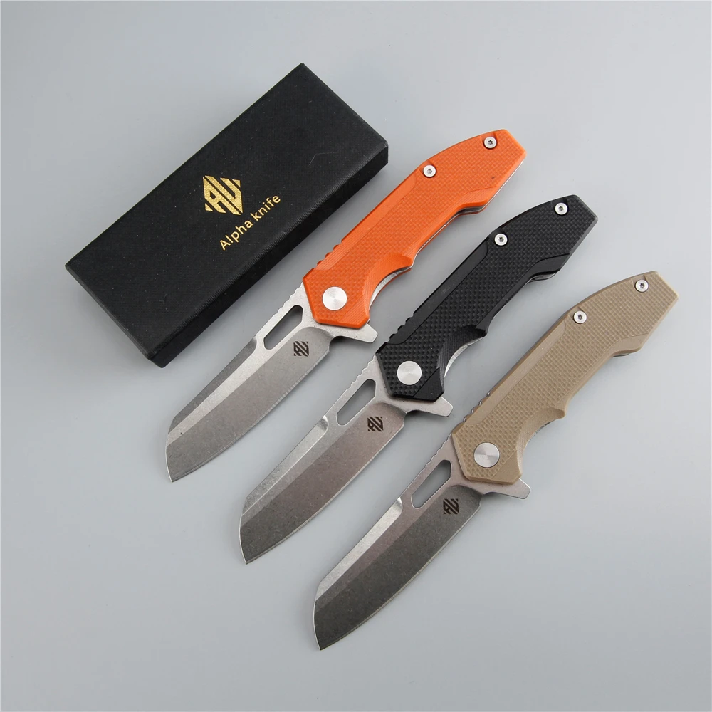 

New Multi Funct Folding AUS-8 Steel Blade Knife 58 Hrc Hunting Survival Pocket Camping Small Fishing Knifes Stainless G10 Handle