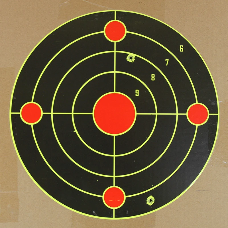 10 шт. 12X12 стрелковые мишени реактивные Брызговики пистолет винтовка выстрелы бумага цель