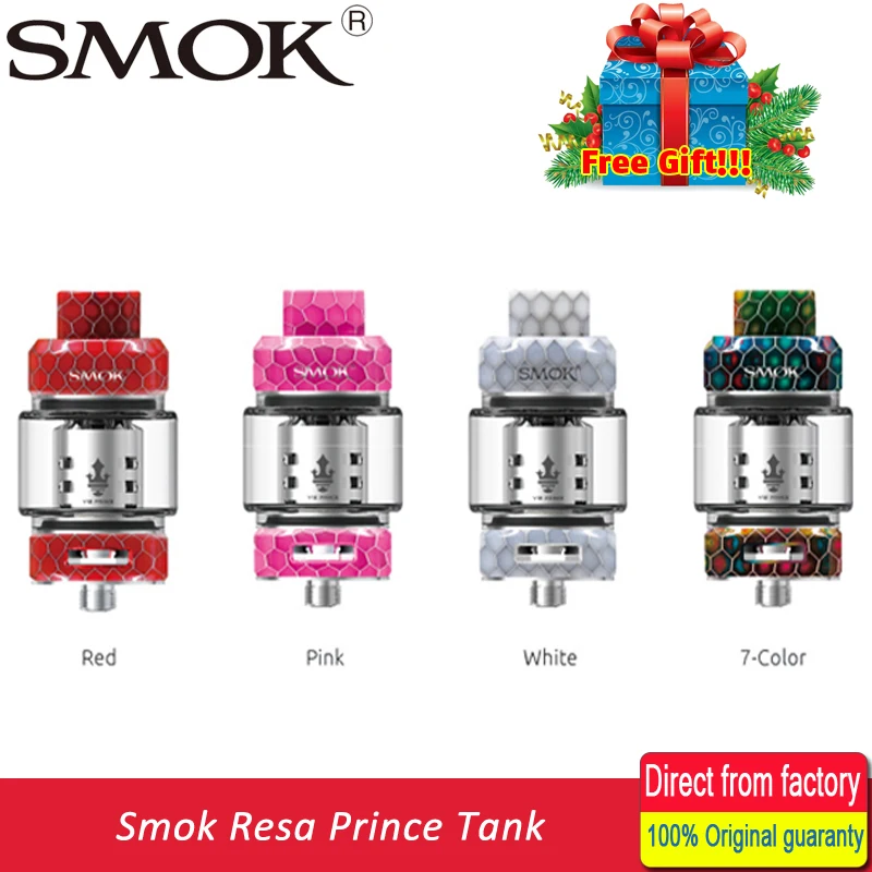 

In stock! Smok Resa Prince 7.5ml Top-filling Tank with V12 Prince-Q4 X6 T10 Coil Electronic Cigarette Atomizer Fit Box MOD Vape