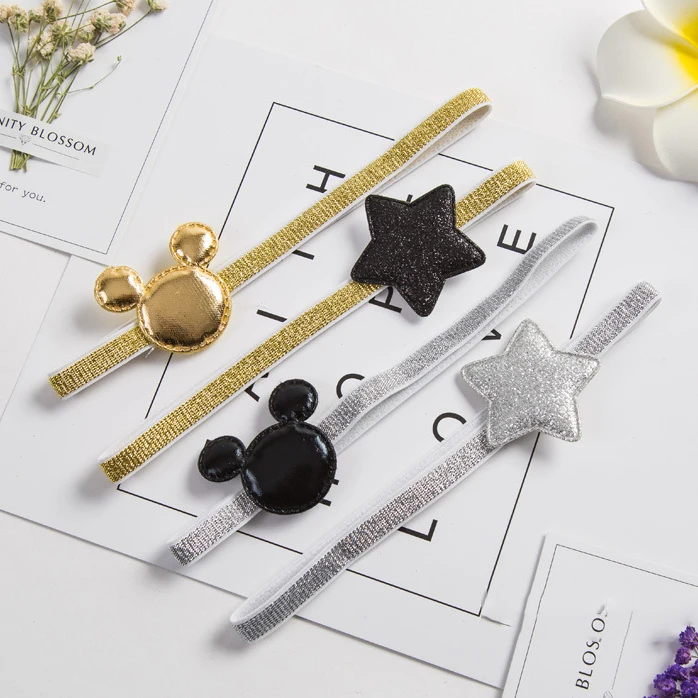 

2 PCS Cute Newly Design Star Girls Hair Accessories Baby Star Shining Headbands Kids Headwear Children Elastic Hair Band