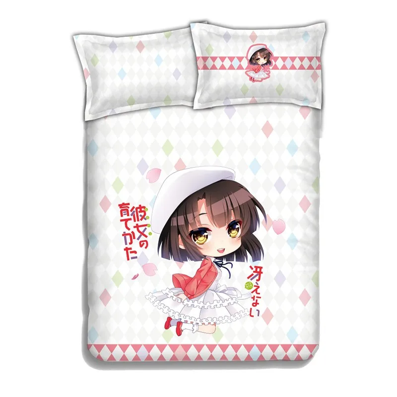 New Anime Cartoon Saenai Heroine No Sodate Kata Katou Megumi Quilt Cover Soft Printed Bedding Set Duvet Cover Set No Cp1513 Duvet Cover Set Bedding Setprinted Bedding Set Aliexpress